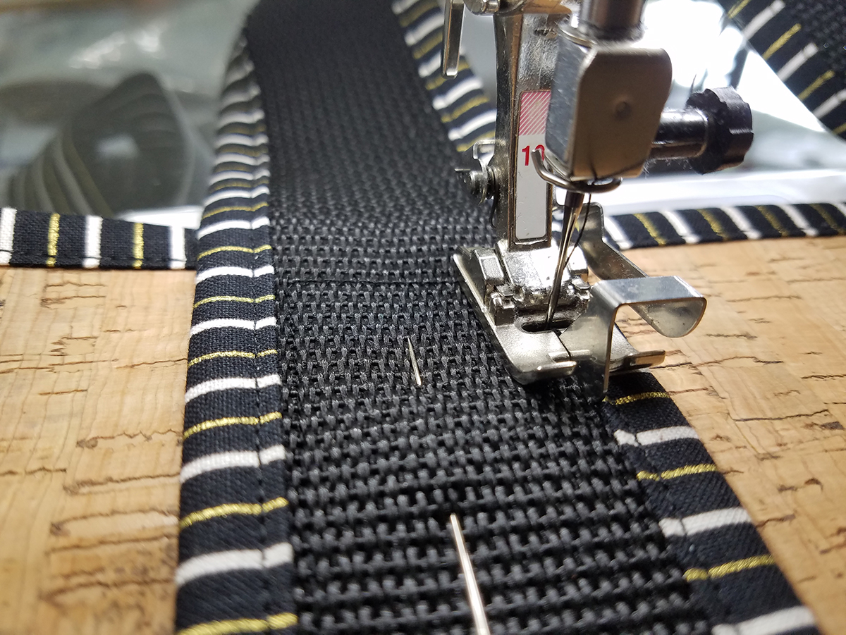 Odd Fellows Chain Tote - stitching the straps