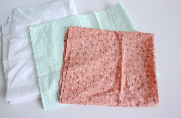 DIY reversible roll up baby changing pad