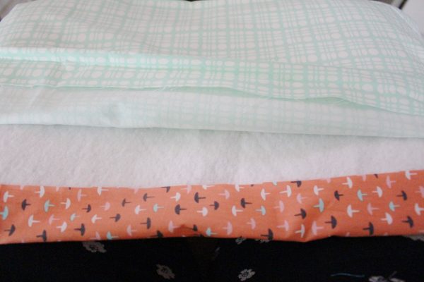 DIY reversible roll up baby changing pad