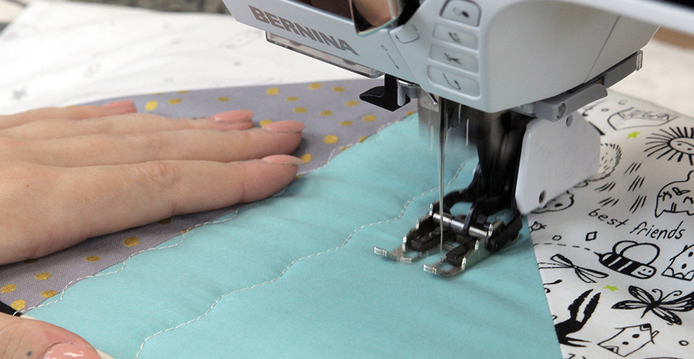 Quilting with the BERNINA Walking foot tutorial
