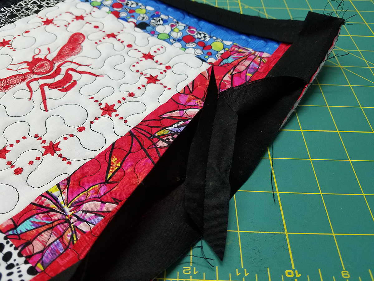 Quilted Tray - press seam open