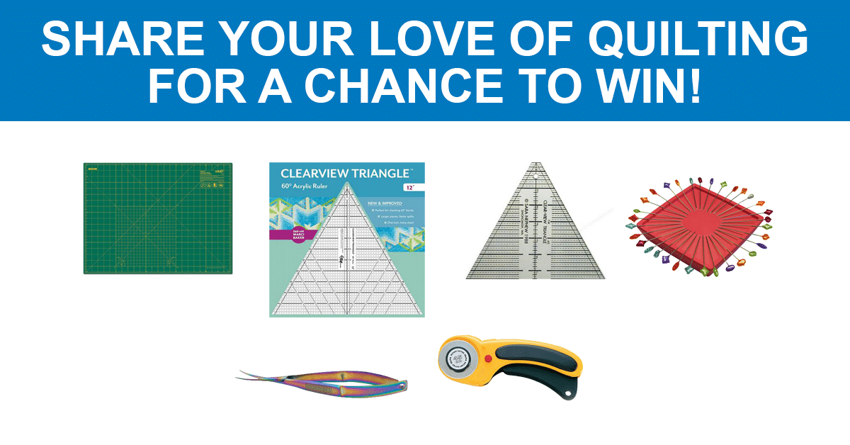 Share your love of quilting for a chance to win