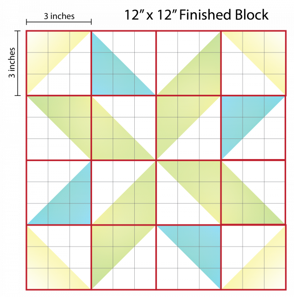How to Supersize Quilt Blocks : Pinwheel Graph Paper