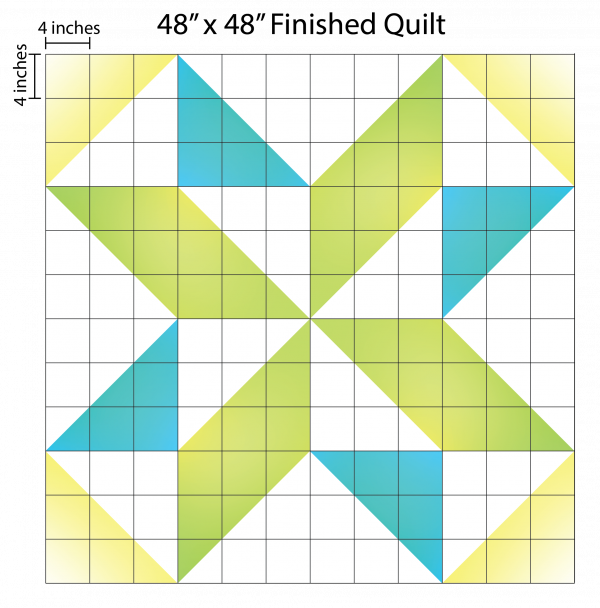 How to Supersize Quilt Blocks : Pinwheel Graph Paper