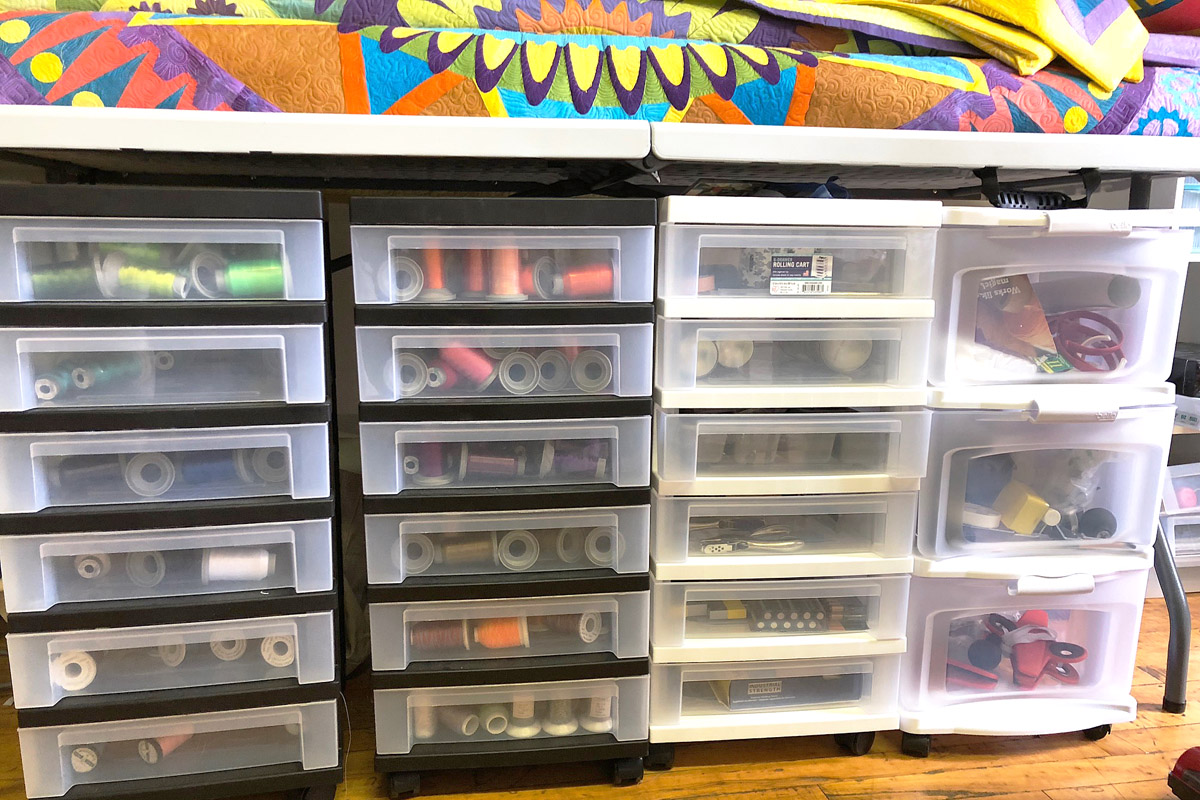 Plastic Sewing Storage Box Case Basket Accessories Organiser Dressmaking Tools 