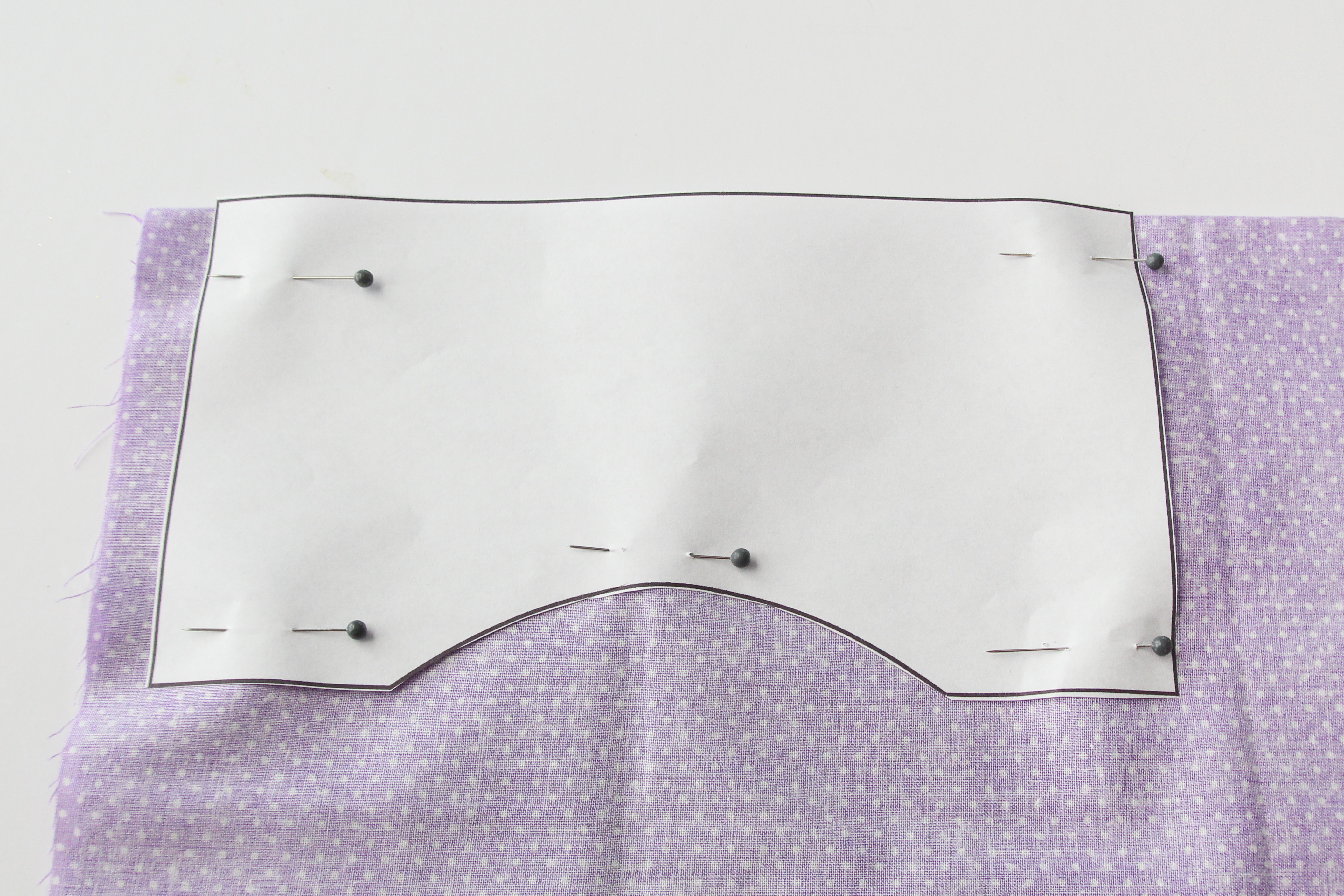 aromatherapy-eye-pillow- pin pattern to fabric