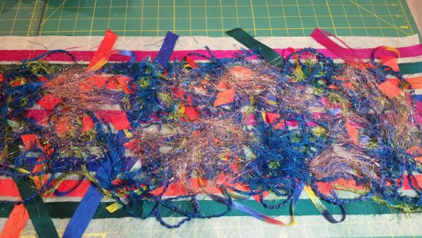 Fabric and fiber scarf tutorial