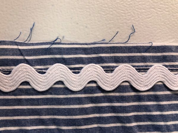 How to Sew Decorative Floating Rickrack Trim and Insertion - WeAllSew