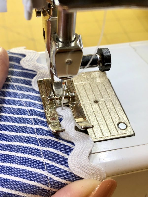 Rickrack Hem Trim - Step 2