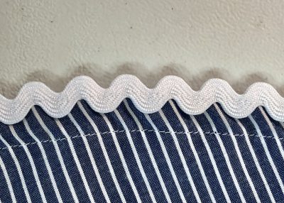 Rickrack Hem Trim - Step 3 - BERNINA WeAllSew Blog - Erica Bunker ...