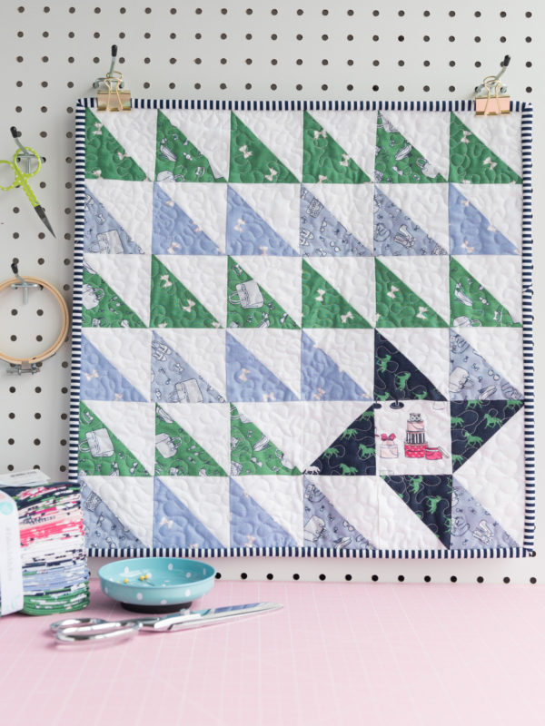 Turning Triangles Mini Quilt Pattern