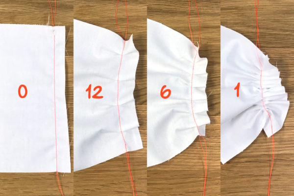 BERNINA Ruffler 101 - pleat settings