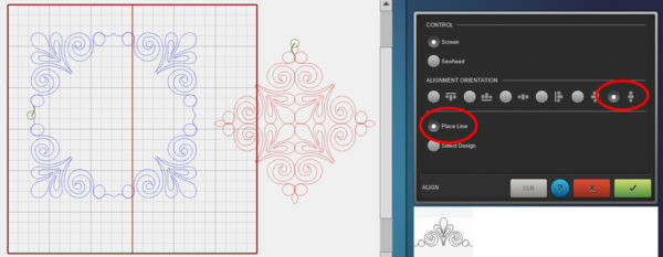 Creating New Designs Q-matic- align vertical