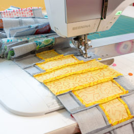 Sewing the Rows together