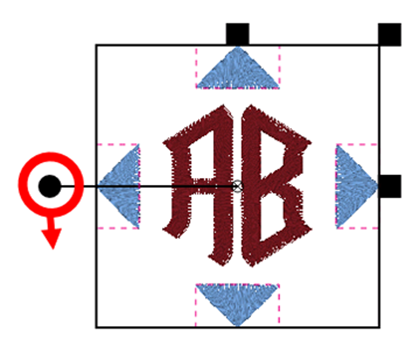 BERNINA Toolbox 2 Letter Monogram - Decoration Rotating