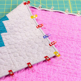 Beaded lanterns quilt along final binding at WeAllSew