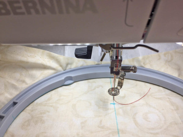 Design Positioning in Machine Embroidery - Dot 1 Hoop