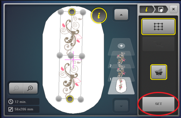 Design Positioning in Machine Embroidery - Dot 2 Set