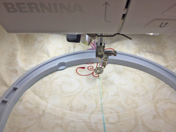 Design Positioning in Machine Embroidery - 2nd Hooping