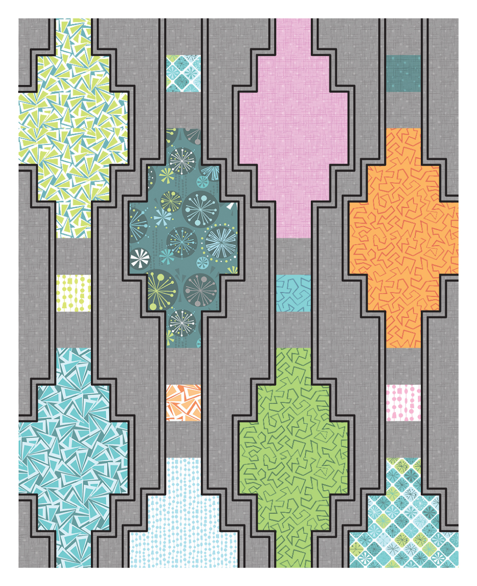 Quilting Plan - Outline the ditch