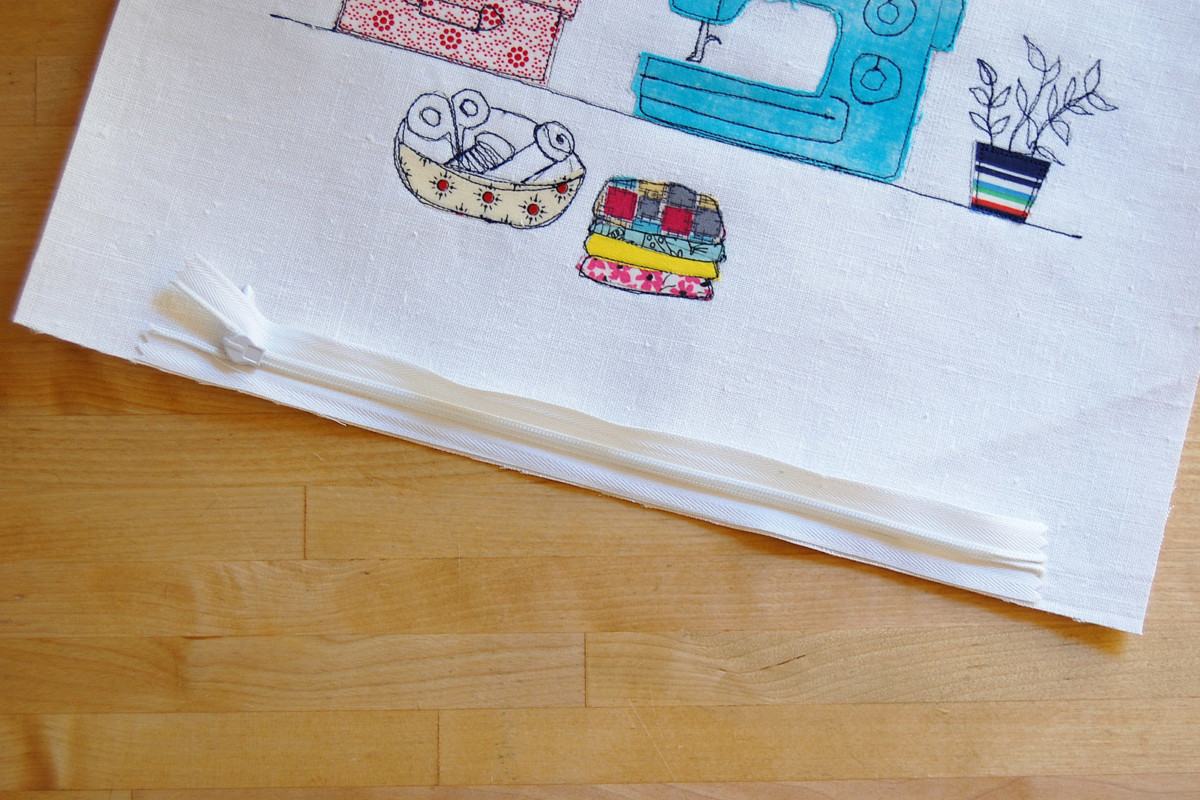 Invisible Zipper Pillow Cover Tutorial WeAllSew