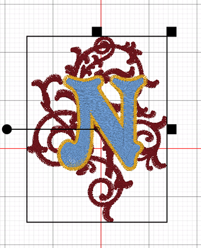 Embroidered Holiday Napkins with BERNINA Toolbox - N Monogram Default
