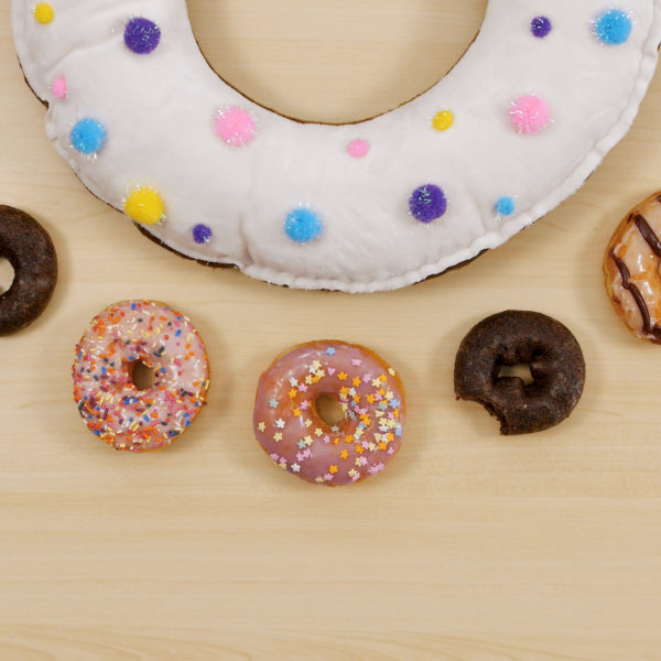 DIY Sprinkle Donut Pillow 