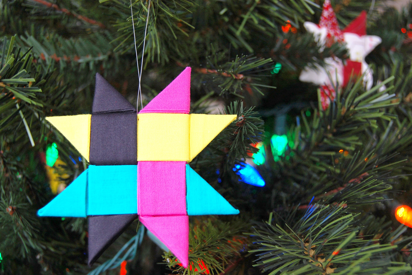 Make a Danish Star Ornament With Fabric - WeAllSew