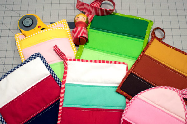Holiday Color Block Hot Pads