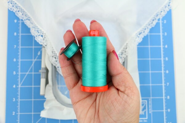 we all sew part embroider on sheer materials embroidery on handkerchief wash away stabilizer