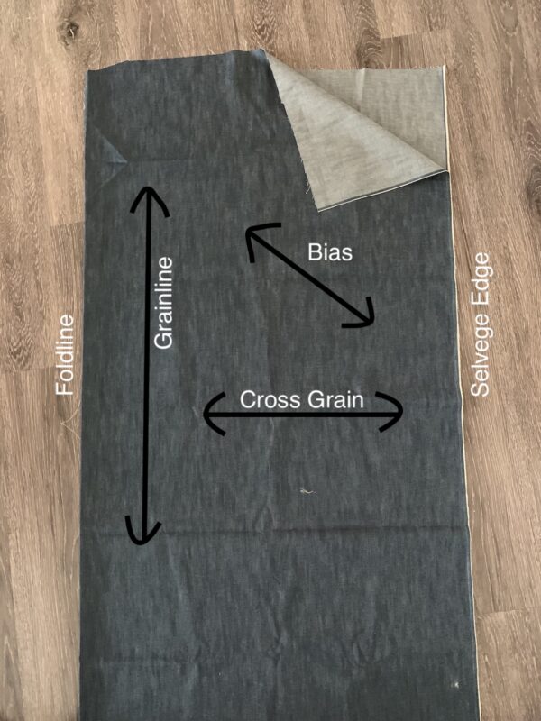 4 Ways To Lay Out a Sewing Pattern For Cutting: Fabric Grain And The  Selvage Edge. - Doina Alexei