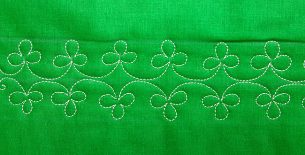 Free-motion Quilting Shamrocks