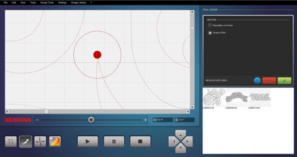 BERNINA Q-matic Snap to Point feature