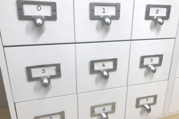 labeled drawers