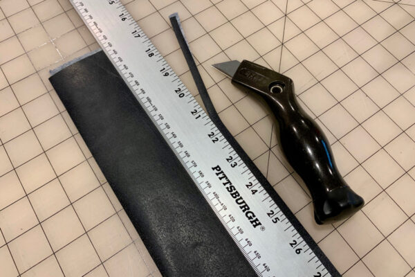 Leather Eyeglasses Case Trimming