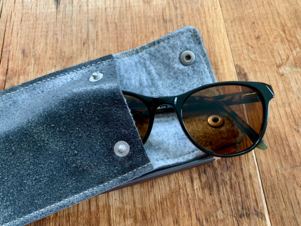 Leather sunglass case tutorial from WeAllSew
