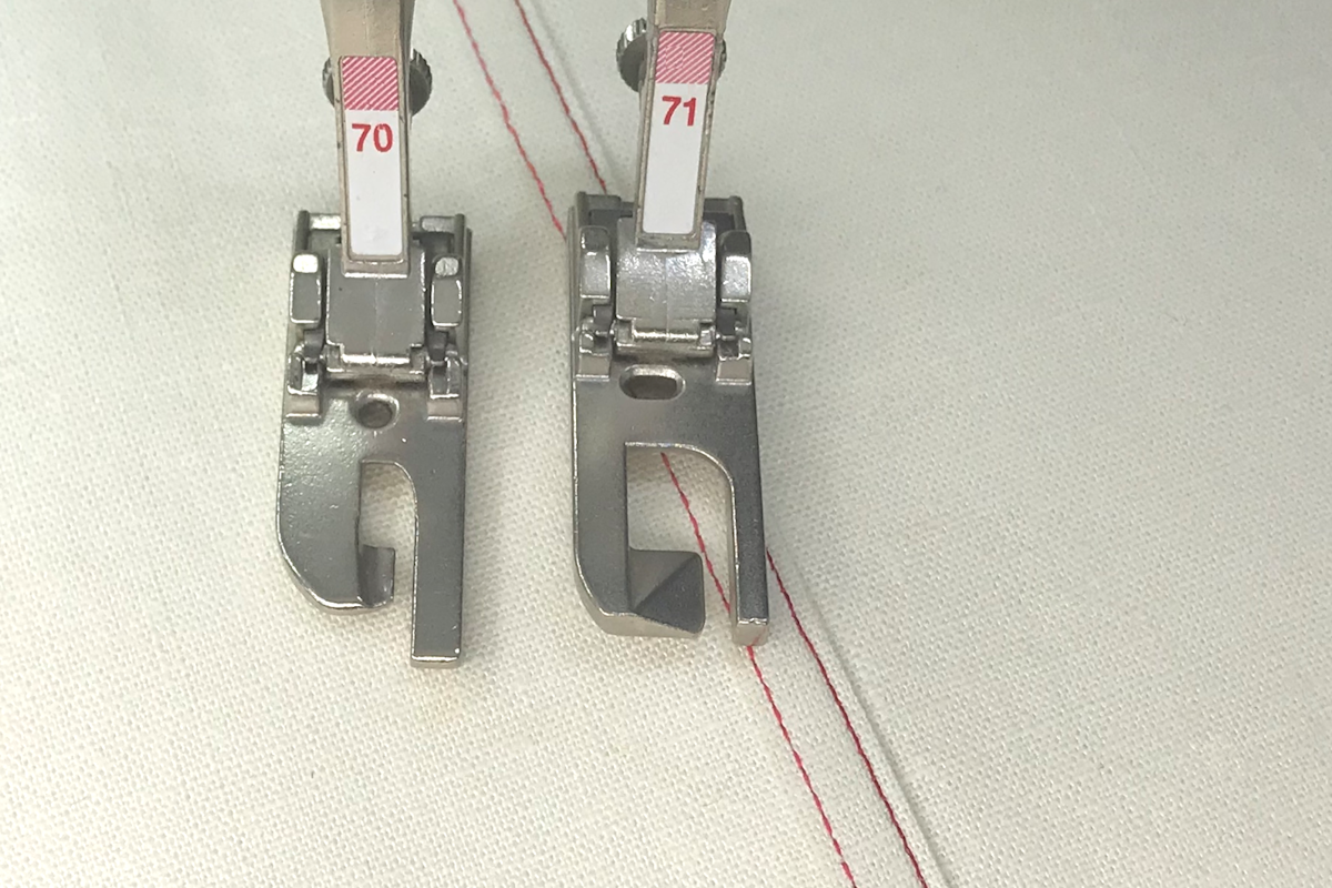 BERNINA Lap Seam Presser Feet 70 and 71 WeAllSew