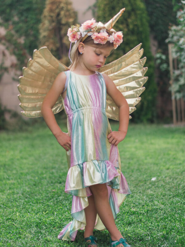 Dress Up by Design Girls Purple Unicorn Costume