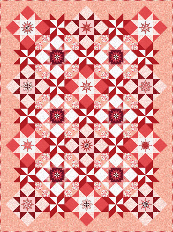 Stardust Quilt - red