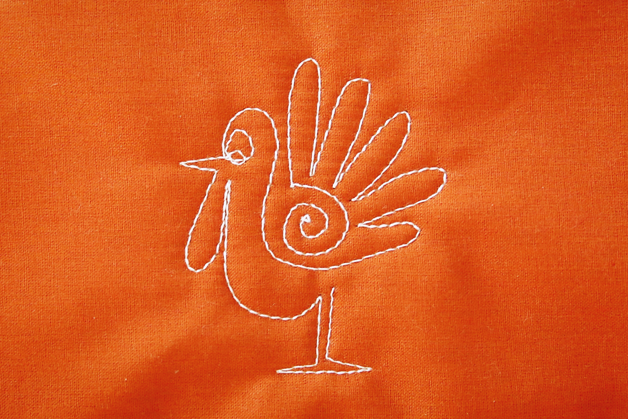 How to free-motion quilt a turkey step seven