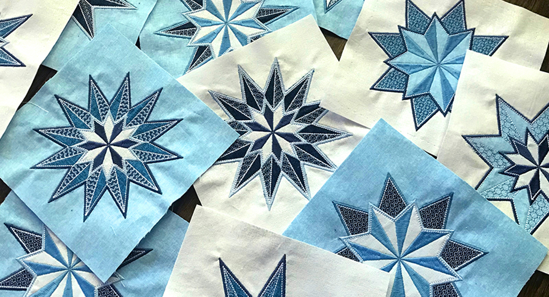 Stardust Quilt-along: Embroidery