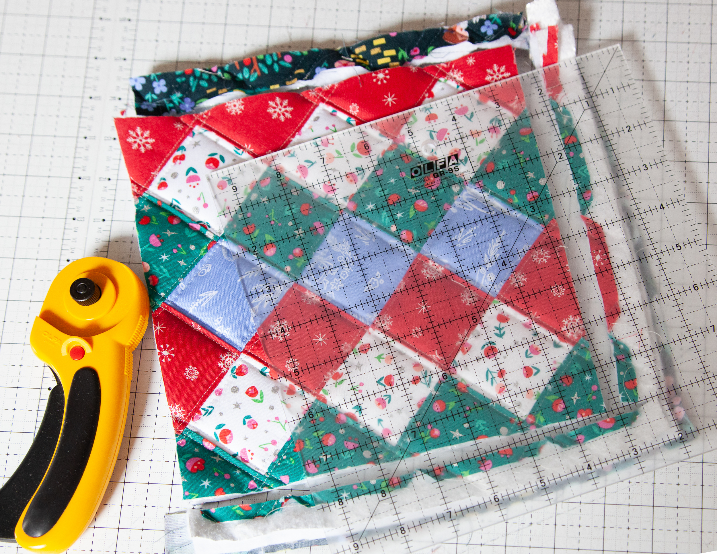 Christmas Patchwork Fabric Variation 4