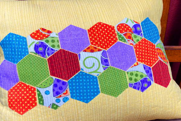 hexagon pillow