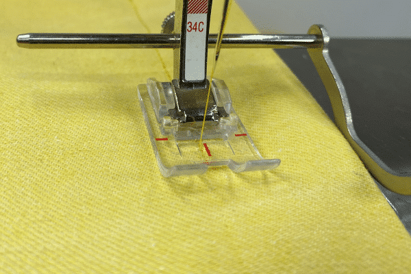 hemming with the seam guide
