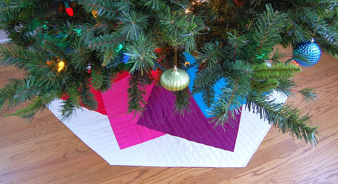 Color Tile Tree Skirt Tutorial at WeAllSew