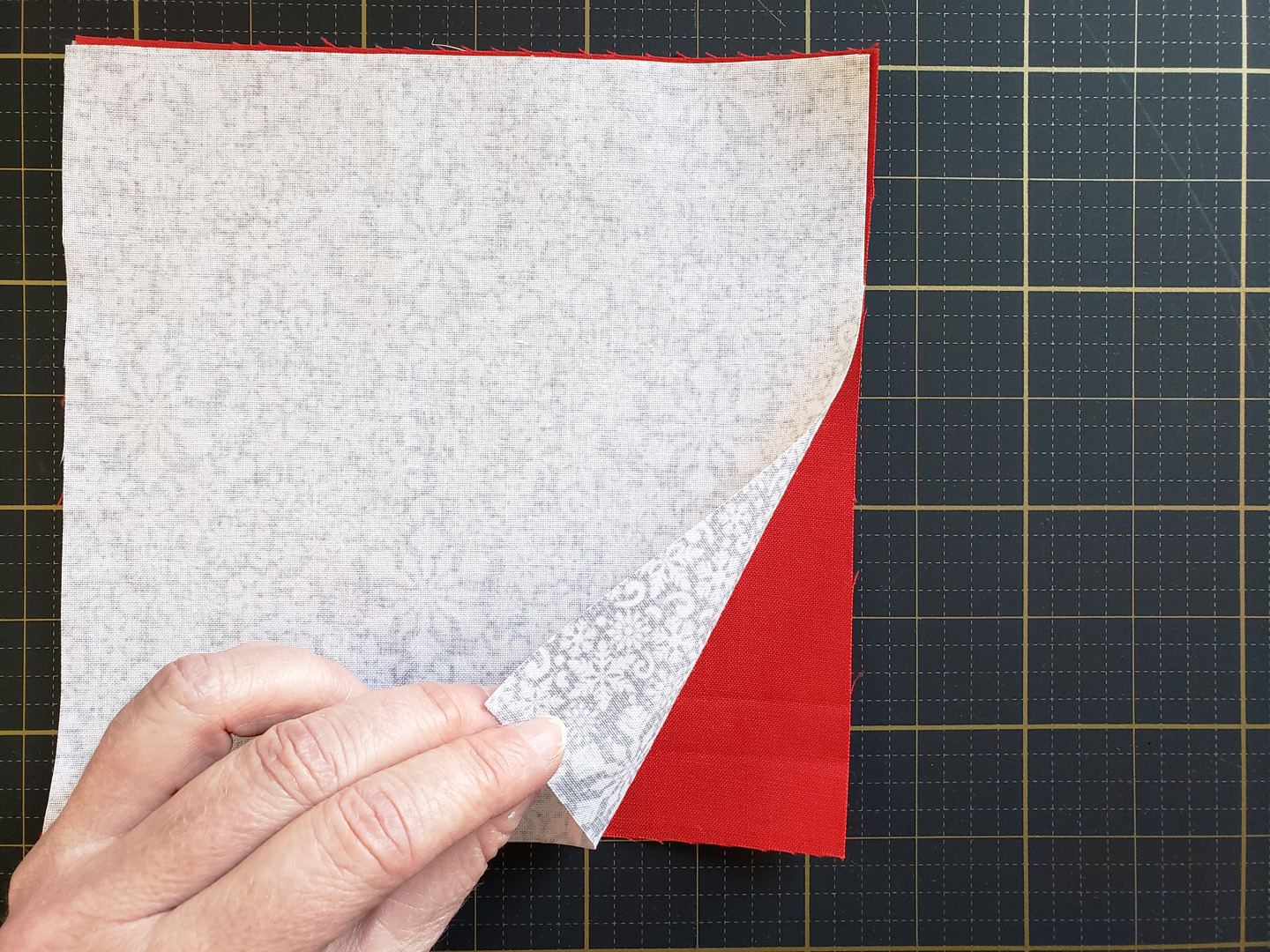 Folded Fabric Ornament Tutorial at WeAllSew