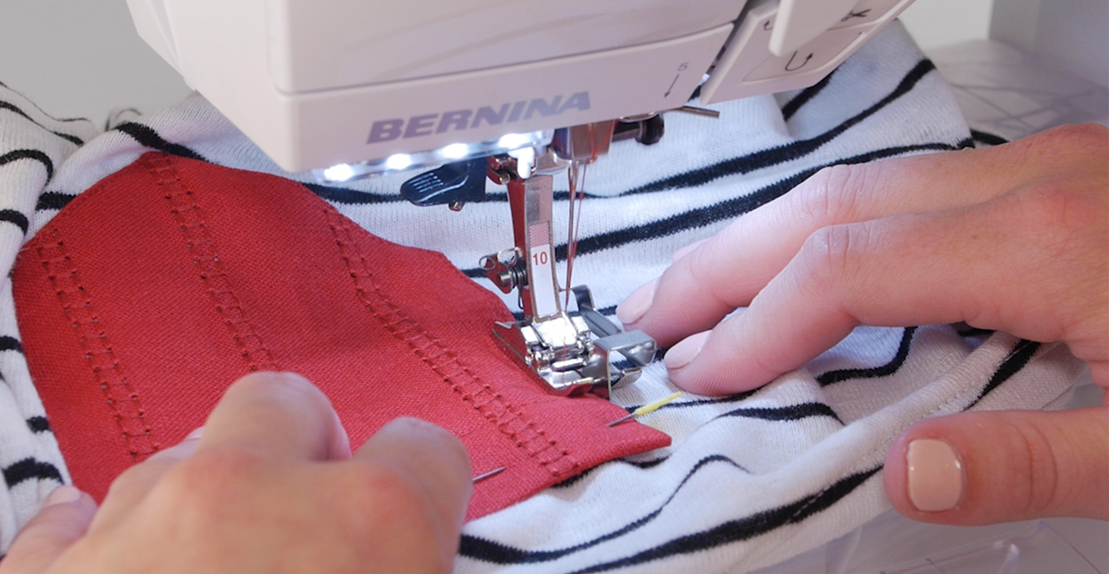 How to add a hemstitched pocket to a T-shirt
