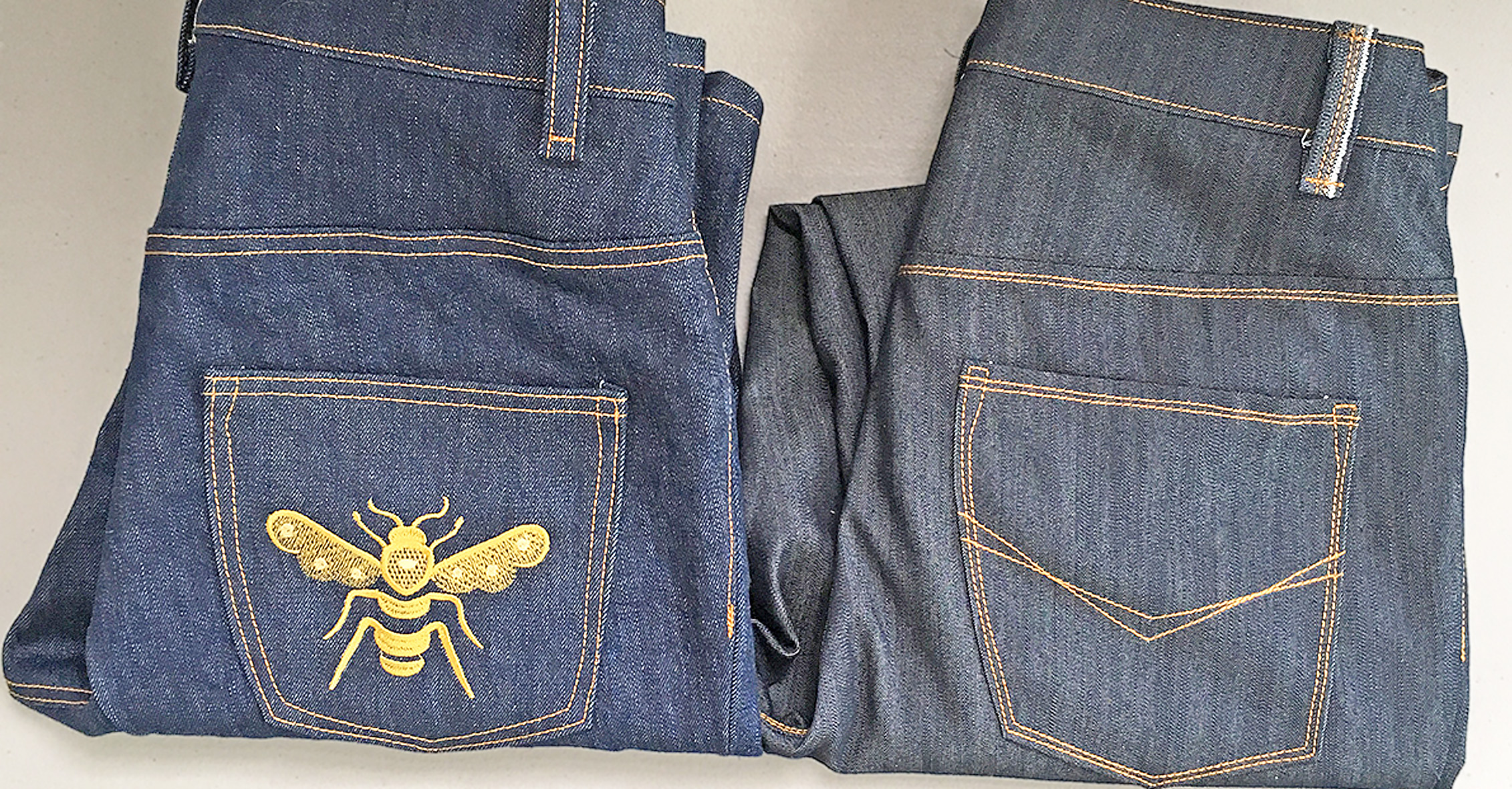 Jeans Tips patterns and denim fabric from WeAllSew