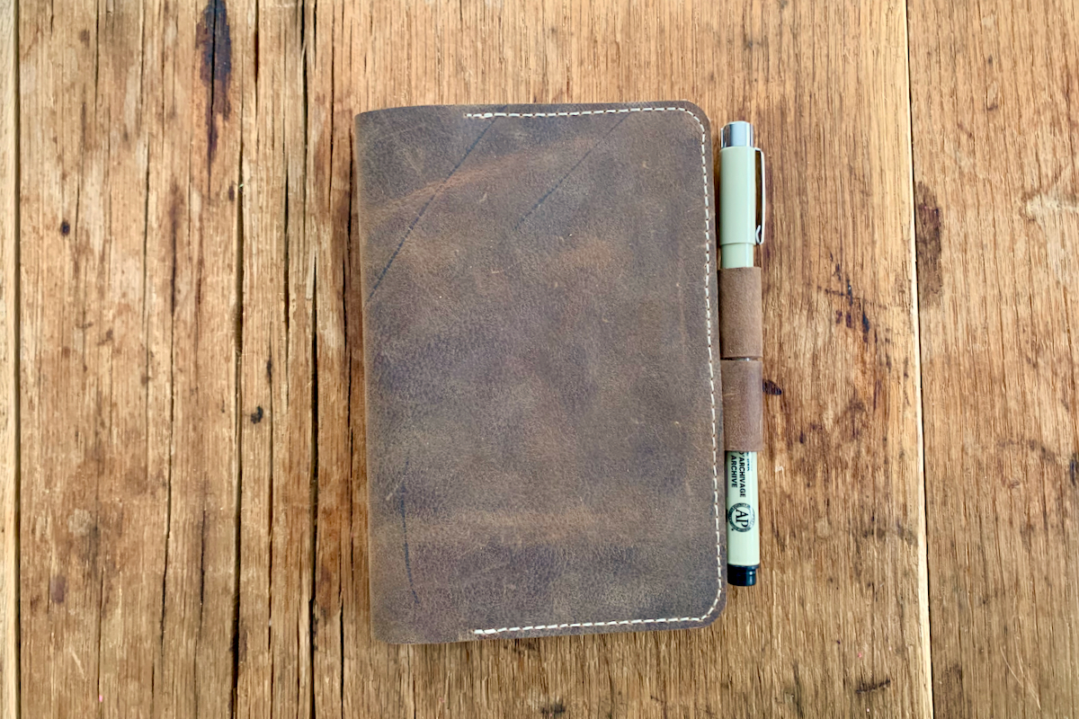 Leather Field Notes Cover Closed