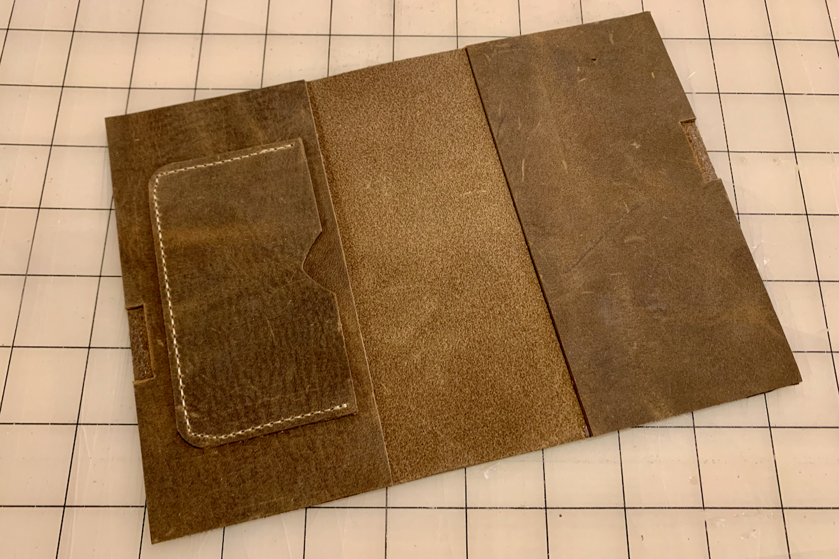 Leather Field Notes Cover Glue Up 3